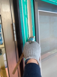 シーリング施工　ヘラ押え3